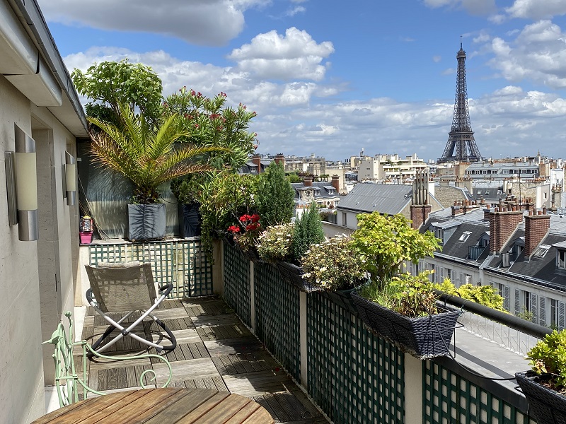 Vente avec réserve d'usufruit PARIS - 75116 bouquet 1€ - ref 2046
