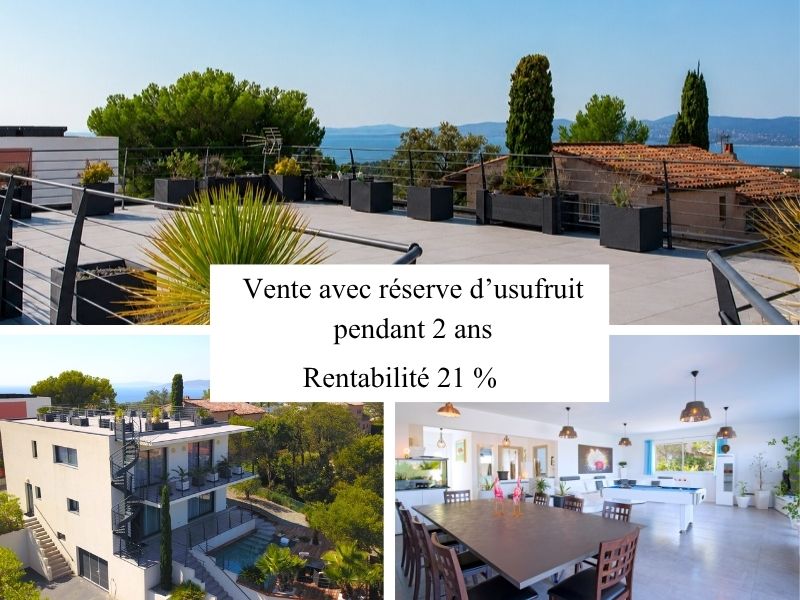 Vente avec réserve d'usufruit SAINT-RAPHAEL - 83700 bouquet 1€ - ref 2911